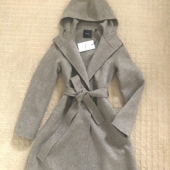 theory hooded coat